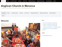 Tablet Screenshot of anglicanchurchmenorca.com